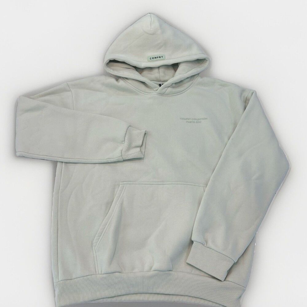 Comfrt Hoodie Size Large Unisex Pastel Mint Limited Edition Loungewear